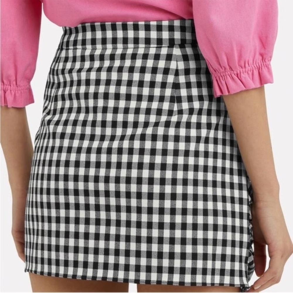 Derek Lam 10 Crosby Gingham Ruffled Checkered skirt XS - Picture 3 of 4